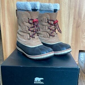 Sorel Yoot PAC Caribou Waterproof Insulated Winter Boots, size 4